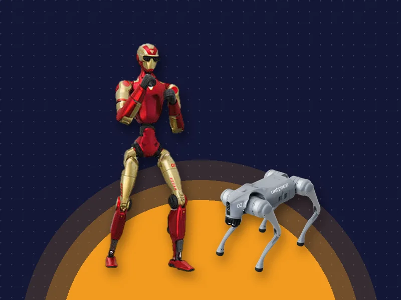 Llevamos nuestros robots humanoide y cuadrúpedo